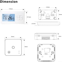 Slimme WiFi Thermostaat Programmeerbaar voor Verwarming - App en Spraakbediening — thumbnail 5