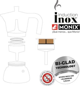 Italiaanse Koffiezetapparaat voor Inductie - 9 Kopjes Capaciteit — thumbnail 4