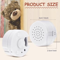 Voice Recorder - 2 stuks - Muziek voor knuffeldier - Pluchen speelgoed stemrecorder - Dictafoon - Neem je stem - Baby cadeau - Spraakrecorder voor Pluchen - Sprekend hart voor Knuffel of Cadeau - Berichten opnemen voor knuffelpop (30 seconden) — thumbnail 5