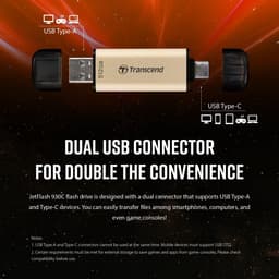 Snelle USB-C 3.2 Gen1 Flash Drive 512GB met USB-A Compatibiliteit — thumbnail 3