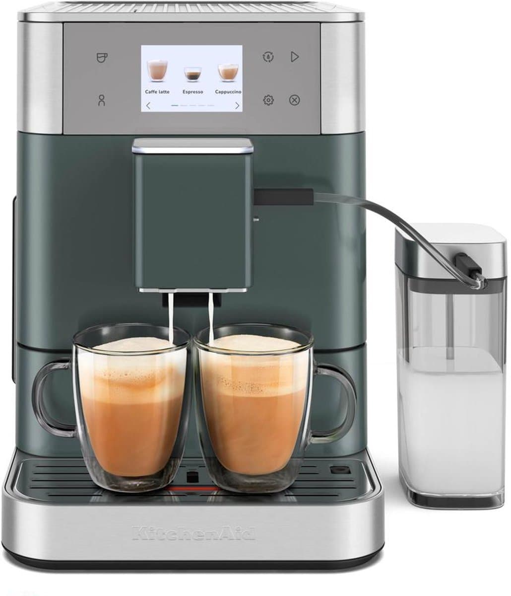 KitchenAid Volautomatische Espressomachine KF7 - 20+ recepten en melkopschuimer - 2 kopjes tegelijk vullen - Juniper — afbeelding 1