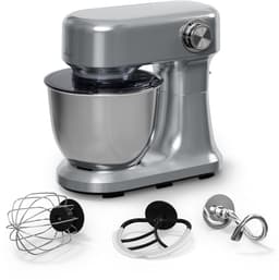 Klarstein Bella Evo 1500W keukenrobot – 5L roestvrijstalen kom, 12 snelheden, planetaire mixfunctie, pulsefunctie, deeghaak, klopper & garde, keukenrobot voor bakken, zilver — thumbnail 1