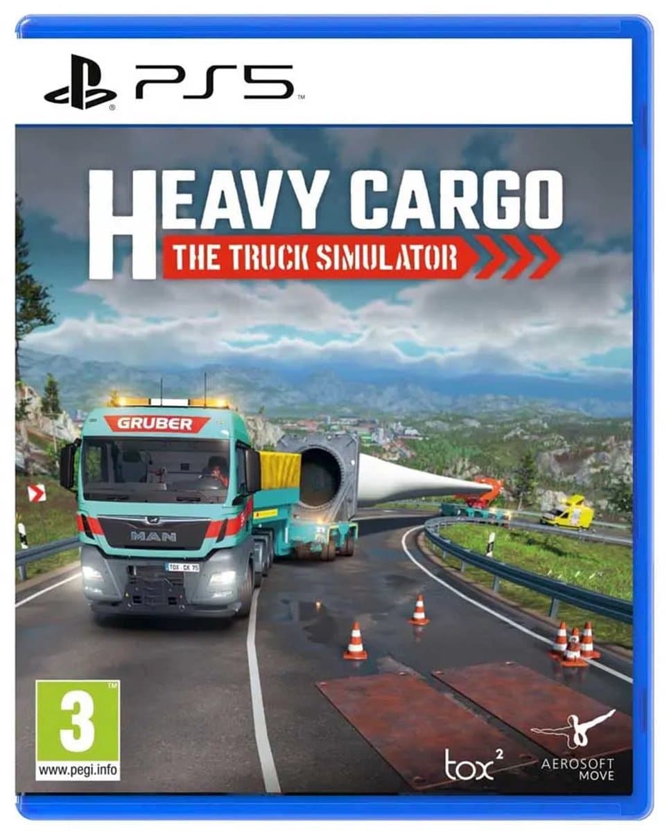 Playstation Games Ps5 Heavy Cargo Simulator Transparant PAL — afbeelding 1