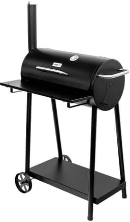 Mega-M Barrel - Houtskoolbarbecue - Met schoorsteen - Ingebouwde thermometer - Dubbel grillrooster — thumbnail 2