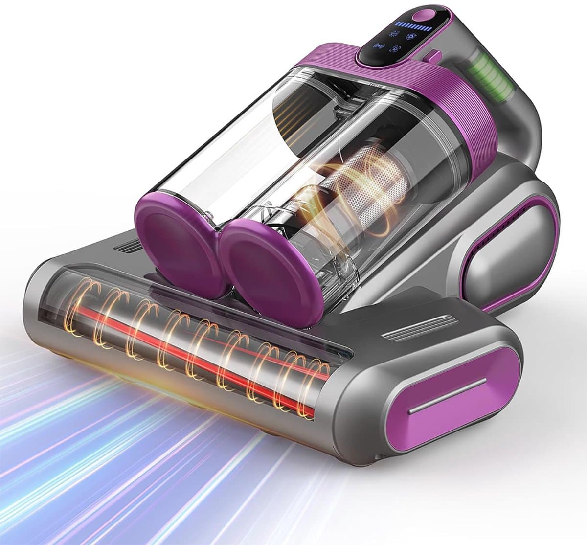 HKrachtige Mijtverwijderaar - Ingebouwde Ultraviolet Lamp van 253,7 nm - 13kPa Zuigkracht - Geschikt voor Bedden, Tapijten en Banken — afbeelding 1
