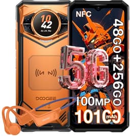 Robuuste Smartphone - DOOGEE S200 VIP - 48 GB RAM+256 GB ROM (TF 2TB) - 10100 mAh - 6,72 inch - Dual SIM 5G - NFC - OTG - GPS - Botgeleidingsheadset - Oranje — thumbnail 1