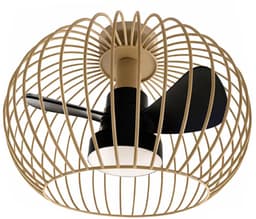Plafondventilator Wire Ø 40 cm beige zwart — thumbnail 1