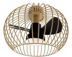 Plafondventilator Wire Ø 40 cm beige zwart