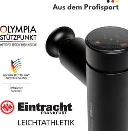 Compact massagepistool voor snelle regeneratie en pijnverlichting - Draagbaar en stil met app-expertvideo's — thumbnail 4