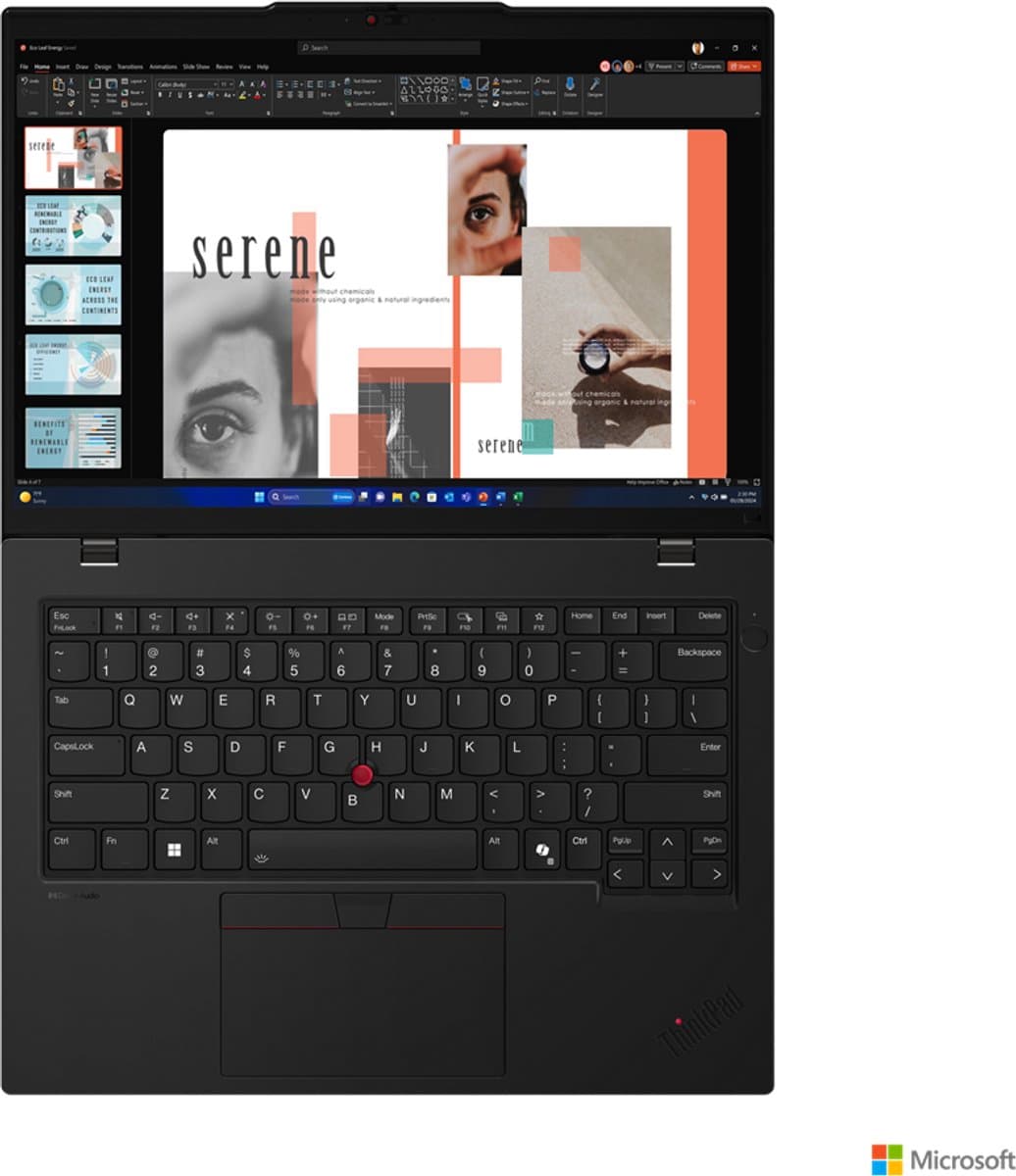 Lenovo ThinkPad L14 Gen 5 (Intel) Intel Core Ultra 5 125U Laptop 35,6 cm (14") Touchscreen WUXGA 16 GB DDR5-SDRAM 256 GB SSD Wi-Fi 6E (802.11ax) Windows 11 Pro Engels Zwart — afbeelding 1