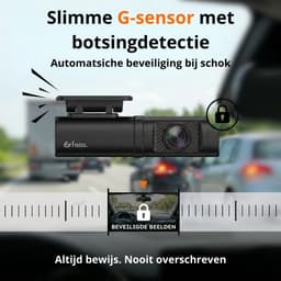 Dashcam - 4K HD - 64GB - Voor auto - Voor en Achter Camera - G-Sensor - Timelapse Functie - Dual Dashcam - Faas — thumbnail 4