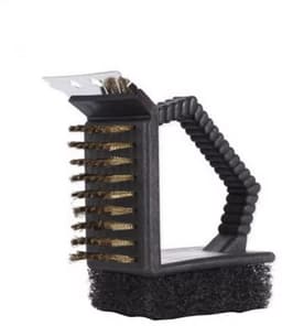 3-in-1 BBQ borstel - Barbecueborstel - RVS - Borstel voor de BBQ - Grillborstel - 12CM - CHPN — thumbnail 5