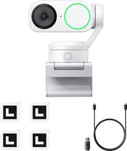 Insta360 – Link 2 - 4K Webcam - Arctic White - AI Tracking — thumbnail 2
