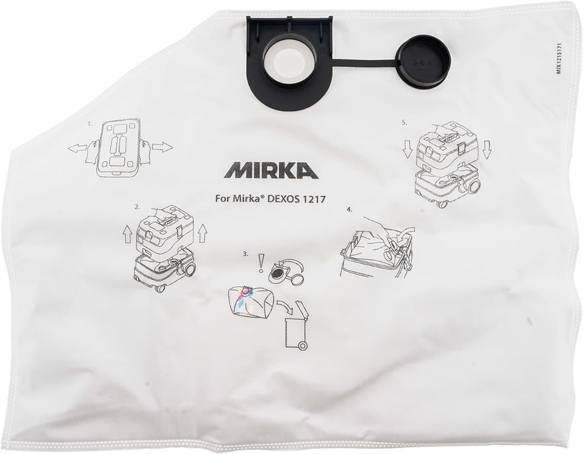 MIRKA DEXOS 1217 Fleece Stofzak - 5 stuks — afbeelding 1