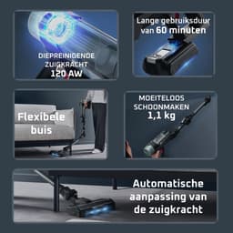 Rowenta X-Force Flex 10.80 RH7A35 - Steelstofzuiger - Ergonomisch - 140 W - 45 min gebruikstijd - LED verlichting zuigmond — thumbnail 4