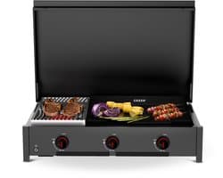 Cozze® Combo 900 Gas BBQ Grill – Infrarood Brander & Plancha – Buitenkeuken Module – 7,5 kW – Groot Plancha Oppervlak – Voor Grillen, Bakken & Sauteren