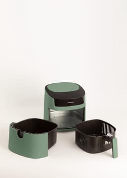 Grote Heteluchtfriteuse 6,2 Liter Saliegroen met Timer en LCD — thumbnail 5