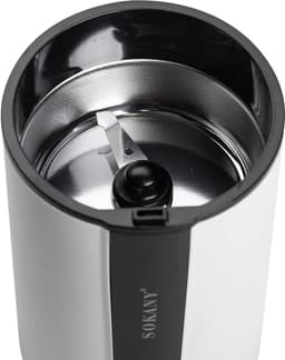 Sokany, Elektrische Koffiemolen 200W Capaciteit 75g, Zwart / Wit — thumbnail 4