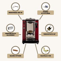 Koffiepadmachine - ESE machine - Snelle koffie - Verstelbare padpers - 32 x 21 x 35 cm - Roestvrij staal Zwart — thumbnail 5