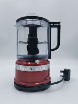 Keukenmachine Hakmolen - Keuken Assistent - Snel Ingrediënten Snijden - Met Garde Accessoire - 12 Liter Kom - Rood — thumbnail 2