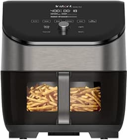 Grote Dubbele Heteluchtfriteuse 8 in 1 met 2 Losse Manden - Frituren, Grillen en Drogen — thumbnail 5
