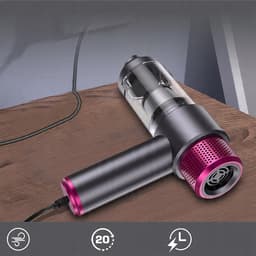 Blower en Suction Draadloze Autostofzuiger - Handheld - Uitgerust met 7 mondstukken - Ingebouwde krachtige pure koperen motor - 8000 PA - 4000 mAh - Dubbel filtratiesysteem — thumbnail 2