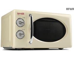 RFWR® Vintage magnetronoven 20 liter - 700W + 800W, crème