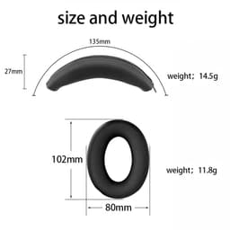Hoofdband en oorkussens Geschikt voor SONY WH-1000XM3/4 — thumbnail 4
