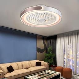 RFWR® Moderne Plafondventilator met Dimbare LED Lamp en Afstandsbediening — thumbnail 1
