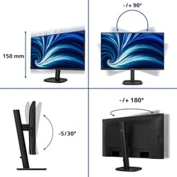 Philips 3000 series 27B2U3601/00 computer monitor 68,6 cm (27") 2560 x 1440 Pixels Quad HD LCD Zwart — thumbnail 2