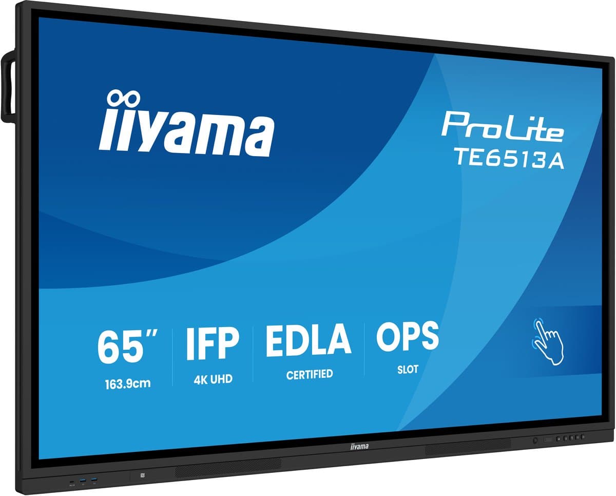Monitor Iiyama TE6513A-B1AG 65" 4K Ultra HD LCD — afbeelding 1