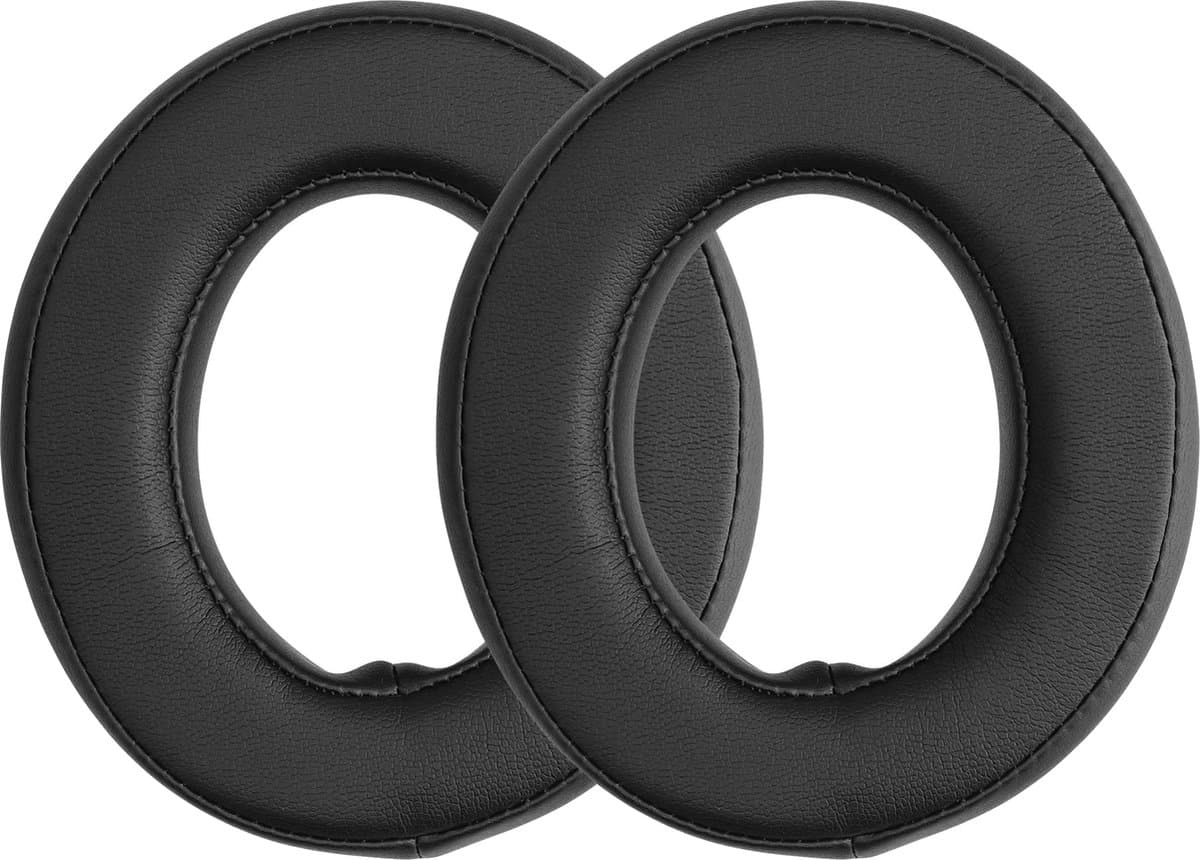 kwmobile 2x oorkussens geschikt voor Corsair HS50 HS60 HS60 Pro HS70 HS70 Pro HS75 - Earpads voor koptelefoon in zwart — afbeelding 1