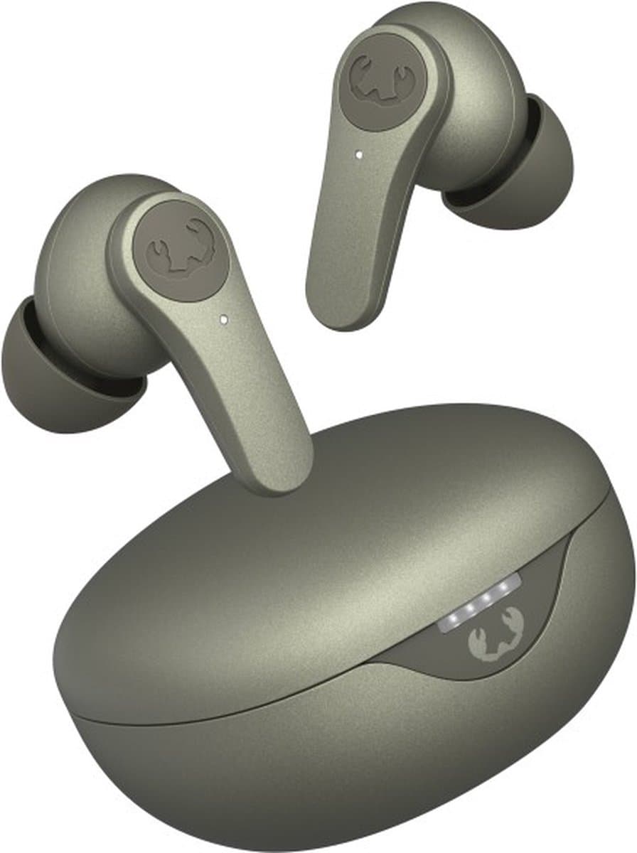 Fresh ’n Rebel Twins Rise - Draadloze Oordopjes met Noise Cancelling - Draadloos Opladen - 30 Uur Speelduur - Dried Green — afbeelding 1
