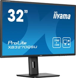 iiyama ProLite XB3270QSU-B1 - 32 inch - QHD - IPS - USB-Hub (3x) - Verstelbaar — thumbnail 1