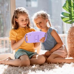 SnelShoppen - Kids Tablet 7 Inch - Android Tablet met WiFi Bluetooth - Quad Core 2GB RAM 32GB Opslag - Kindvriendelijke Silicone Hoes - Voor Kinderen — thumbnail 4