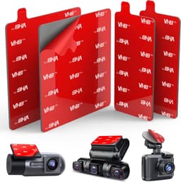 SnelShoppen - 4 stuks zelfklevende pads voor dashcam, dubbelzijdige hittebestendige tape voor auto, 7,2 cm, vervangende montagesticker voor voorruit e — thumbnail 1