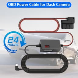 SnelShoppen - OBD2 OBD OBDII Power Kabel voor Dash Camera - Type C Oplaadkabel met 24-Uur Bewaking - 16Pin Hardwire Kit - 3.1M — thumbnail 5