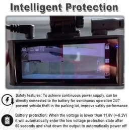Dash Cam Hardwire Kit voor Dashcams met een USB-C Poort Multi-Size Hardwire Kits Voltage Indicator 24U Monitoring 12V-24V naar 5V met Laag Voltage Bescherming met Conversie A5-A8 — thumbnail 3