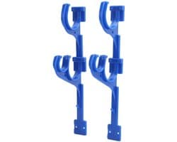 Kunststof zwembadhanger, zwembadhouder, plaatsing telescopische stang, stofzuigerslanghaak met schroeven voor zwembad, telescopische stang, stofzuigerslangblad, skimmer