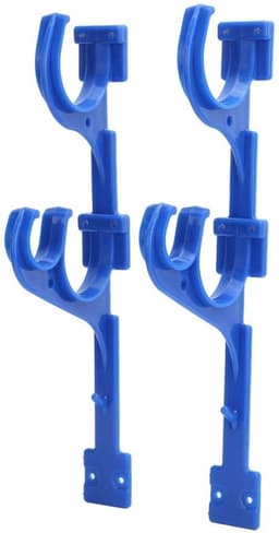 Kunststof zwembadhanger, zwembadhouder, plaatsing telescopische stang, stofzuigerslanghaak met schroeven voor zwembad, telescopische stang, stofzuigerslangblad, skimmer — thumbnail 1