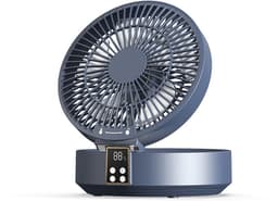 Tafelventilator met afstandsbediening, kleine bureauventilator, USB-oplaadbare ventilator, 3 snelheden, stil, krachtig, draagbaar, ideaal voor slaapkamer en thuis — thumbnail 1