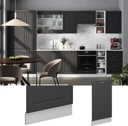 Vaatwasserfront - Keukenpaneel - Keuken Completeren - Soft-close scharnieren - 45 cm breed - Antraciet goud — thumbnail 3