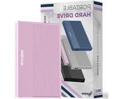Externe Harde Schijf - Draagbare Opslag - Gegevens Beveiligen - Plug en Play - 320 GB - Roze