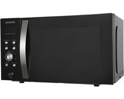 Magnetron met Grill - Oven Apparaat - Snel Maaltijden Bereiden - 5 Vermogensniveaus - 23 Liter Inhoud - Zwart