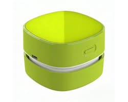 Mini Draadloze Tafelstofzuiger, Draagbare Bureau Stofzuiger USB-oplaadbaar voor Toetsenbord, Laptop, Kantoor, Auto en Huisdierenhaar(Groen)