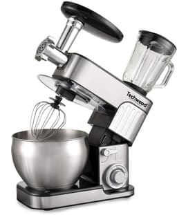 SnelShoppen - Multifunctionele Keukenmachine 7L, 1300W, RVS Kom, Blender en Hakmolen voor Keuken, Roestvrij Staal, Perfect voor Koken en Bakken — thumbnail 1