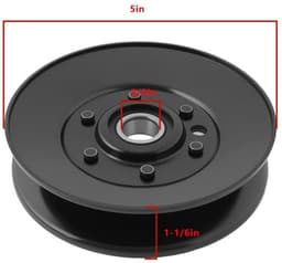 Stationaire Katrol - Loopwiel - Compatibel met Exmark - Hoogte 30 mm - Breedte 127 mm - Binnendiameter 17 mm - Duurzaam Metaal — thumbnail 4
