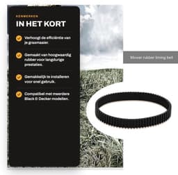 Distributieriem 77 Tanden - Aandrijfriem Rubber - 3 mm Tandhoogte - 10 mm Breedte - 231 mm Omtrek - Sluitlus — thumbnail 3