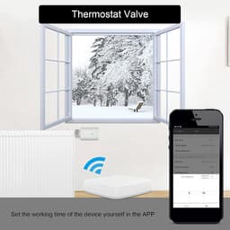 Radiator Aandrijving - Thermostaatventiel Slim - Energie Besparen - App Bediening - 9 x 5.2 x 3.8 cm - Wit — thumbnail 4