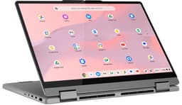 Lenovo Chrome 2in1 14ITN10 Intel® N N355 Chromebook 35,6 cm (14") Touchscreen WUXGA 8 GB LPDDR5-SDRAM 128 GB UFS Wi-Fi 6E (802.11ax) ChromeOS Engels Grijs — thumbnail 5